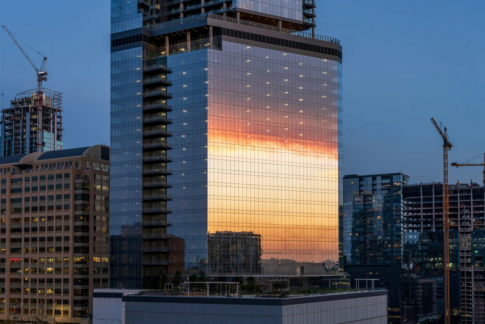 Edificio vertical durante su construcción