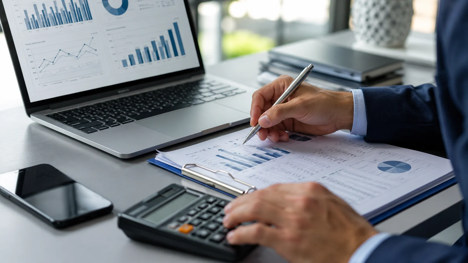 Análisis de flujo con calculadora